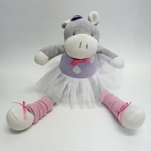 Elegant Baby Hippo Ballerina Princess Tutu Plush 14"